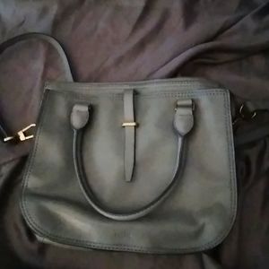 Fossil blue/green Rider satchel bag